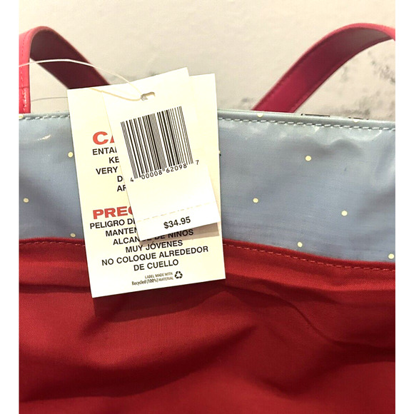 NWT Disney Parks Women's Slate Blue and Black Minnie Mouse Tote “Minnie” - Picture 7 of 8